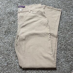 Gloria Vanderbilt Women's Straight Leg Jeans in Tan